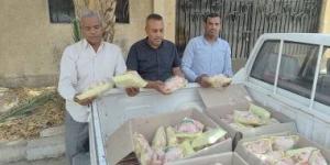 تموين الأقصر يضبط ربع طن دواجن داخل سيارة توزيع قبل بيعها للمواطنين