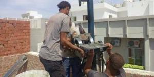 إحباط محاولة بناء رووف مخالف بالهضبة الجنوبية بالغردقة ومصادرة المعدات
