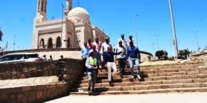 محافظ أسوان يتابع معدلات تنفيذ مشروع تطوير مسجد الطابية