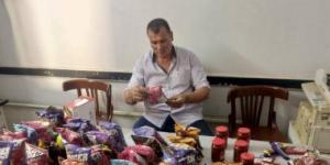 ضبط مواد غذائية مجهولة المصدر ومنتهية الصلاحية بقلين فى كفر الشيخ