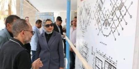 محافظ الوادى الجديد تتفقد أعمال إنشاء المعهد العالى لتكنولوجيا المعلومات