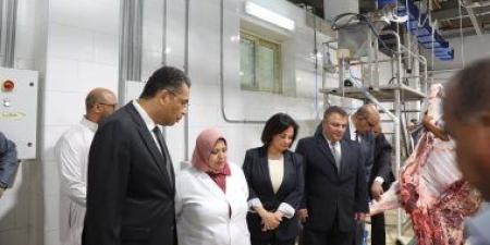 محافظ البحر الأحمر يتفقد المجزر الآلى بشمال الأحياء لمتابعة ذبح الأضاحى