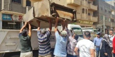 محافظ الدقهلية يتابع حملة لرفع الإشغالات بقرية منية سمنود ومدينة أجا
