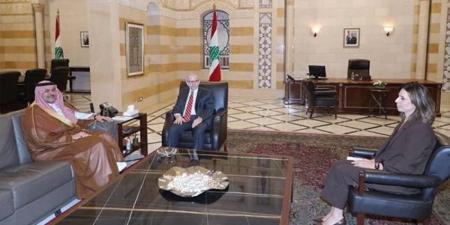 سلام يستقبل السفير السعودي