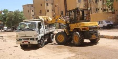 محافظة أسوان تنجح فى رفع 380 طن مخلفات من الشوارع