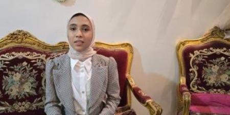 "جنى" الأولى على الشهادة الإعدادية بدمياط: أتمنى فوز المنتخب النهارده