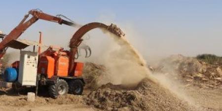 مياه الشرب ببني سويف: ماكينة فرم جديدة ترفع كفاءة الاستفادة من المخلفات
