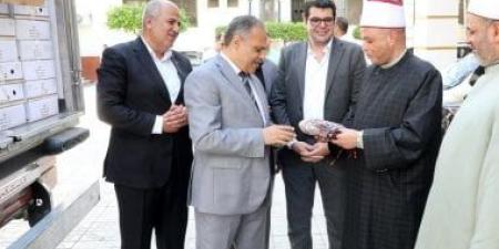 محافظ الشرقية يشهد استلام 2 طن لحوم من صكوك الأضاحي لتوزيعها على الأسر المستحقة