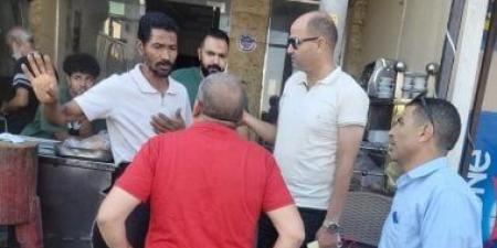 رئيس مدينة رأس سدر يطلق حملة بالسوق التجارى لإزالة الإشغالات