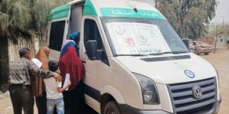 صحة القليوبية: تقديم 2424 خدمة مجانية بالقافلة الطبية فى قرية ميت العطار