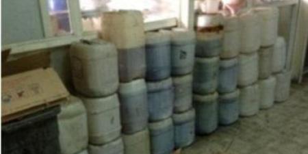 ضبط طن و500 كيلو عسل فركتوز غير صالح للاستهلاك الآدمي بسمالوط