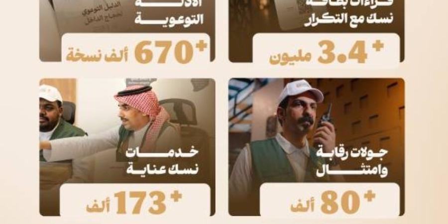 3.4 مليون قراءة لبطاقة «نسك» لتيسير حركة الحجاج