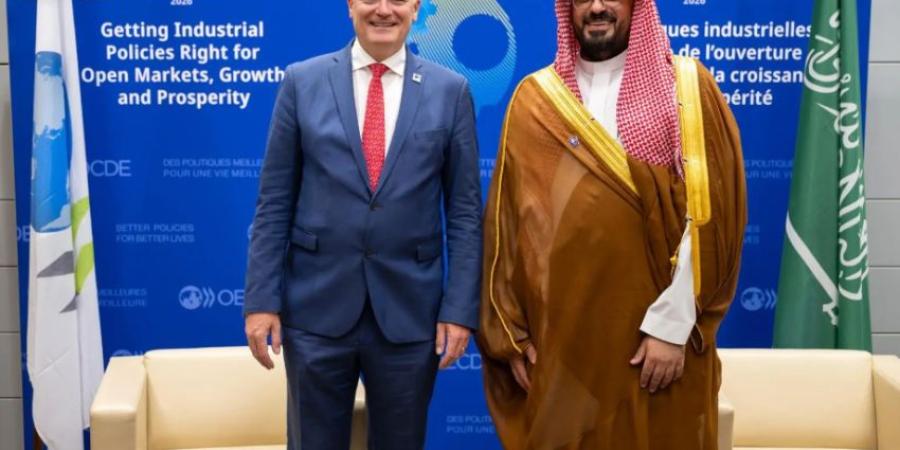 وزير الاقتصاد يجتمع مع الأمين العام لمنظمة التعاون الاقتصادي والتنمية