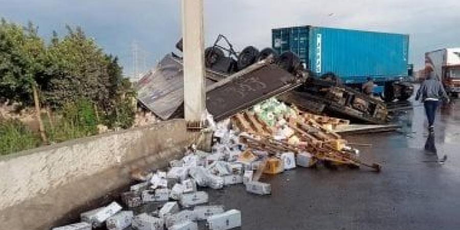 إصابة 6 أشخاص فى حادث سير بصحراوى البحيرة