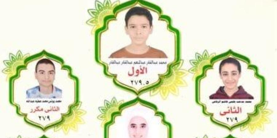 محافظ الغربية يعلن أسماء أوائل الشهادة الإعدادية بالمحافظة